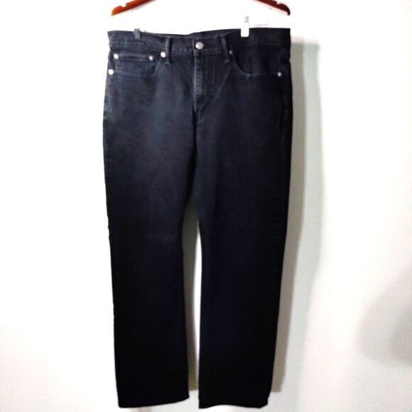 Levi Strauss 514 Jeans Men Black 36/32 Classic Straight Leg‎ Preppy Travel Y2K - Picture 1 of 10